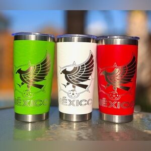 CUSTOM: 🇲🇽 Mexico Soccer Tumbler 20oz | Stainless Steel